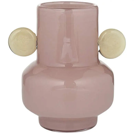 Delvin 8 1/2" High Pink and Yellow Glass Decorative Vase Studio 55D