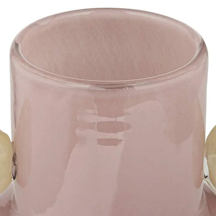 Delvin 8 1/2" High Pink and Yellow Glass Decorative Vase Studio 55D