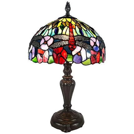 Dragonfly Bounty 20"H Fieldstone Bronze Accent Table Lamp Dale Tiffany