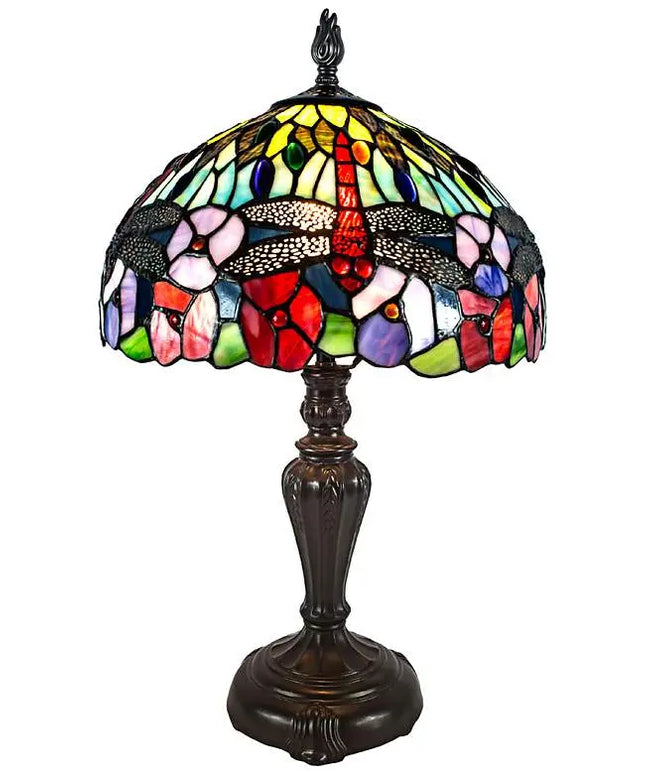 Dragonfly Bounty 20"H Fieldstone Bronze Accent Table Lamp Dale Tiffany
