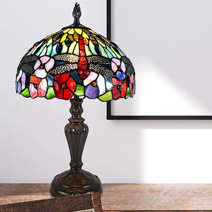 Dragonfly Bounty 20"H Fieldstone Bronze Accent Table Lamp Dale Tiffany