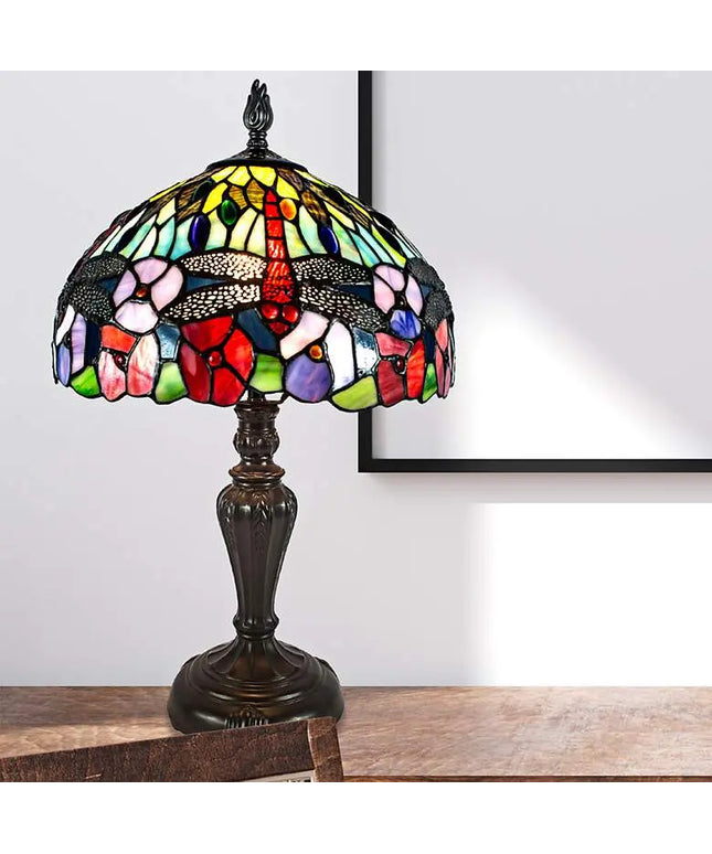 Dragonfly Bounty 20"H Fieldstone Bronze Accent Table Lamp Dale Tiffany