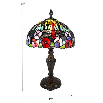 Dragonfly Bounty 20"H Fieldstone Bronze Accent Table Lamp Dale Tiffany