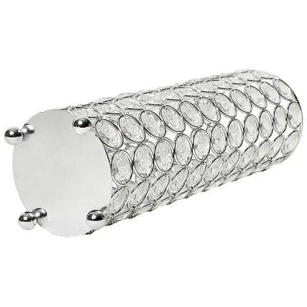 Elegant Designs Elipse 10 1/4" High Chrome Decorative Vase Barnes and Ivy