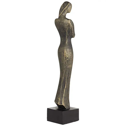 Femme Fatale 16" High Matte Bronze Woman Statue Vienna Full Spectrum