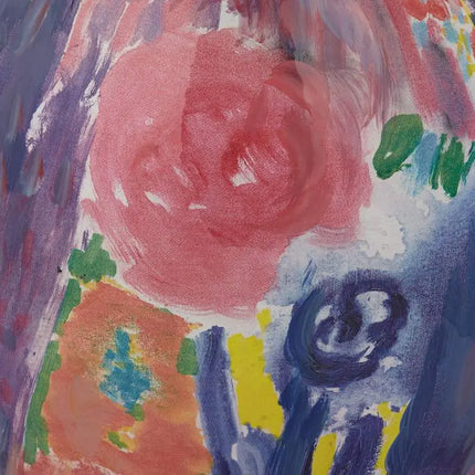 Fleur 13" High Purple and Pink Ceramic Decorative Vase Dahlia Studios