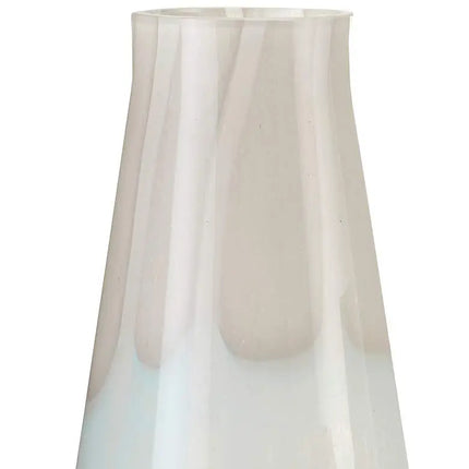 Floating Cloud Light Gray and White Glass Vases Set of 3 Currey and Company