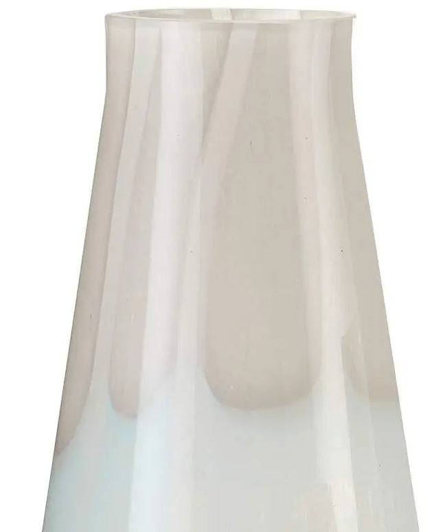 Floating Cloud Light Gray and White Glass Vases Set of 3 Currey and Company