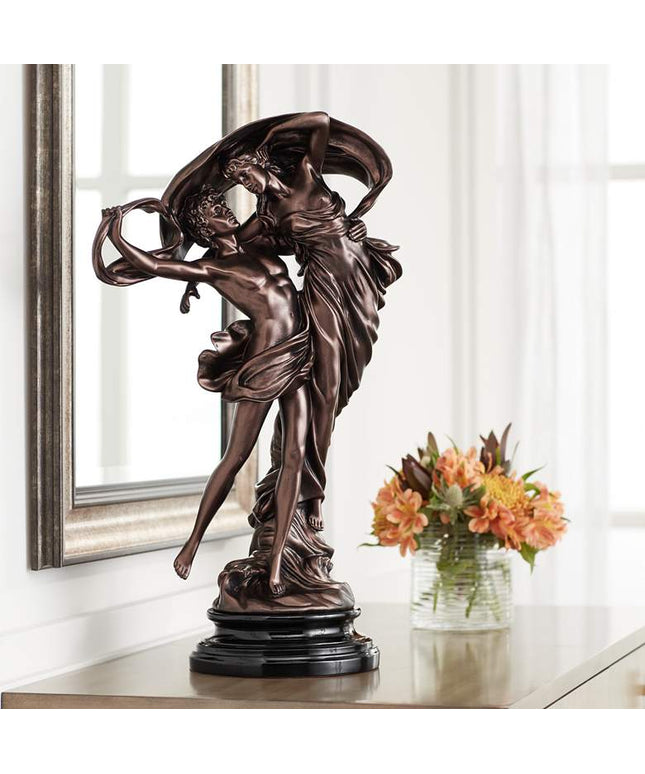 Floating Dancing Couple Bronze Finish 25 3/4" High Sculpture