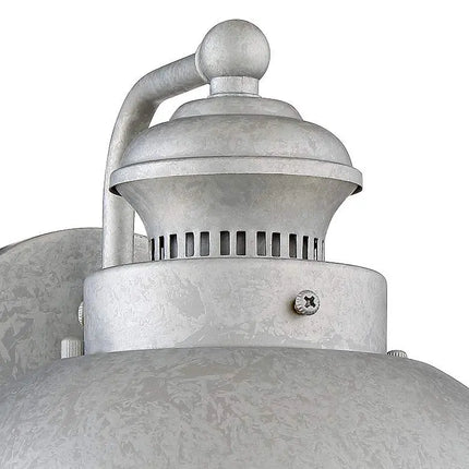 Fordham 8 1/2" High Galvanized LED Wall Sconce Set of 2 Barnes and Ivy