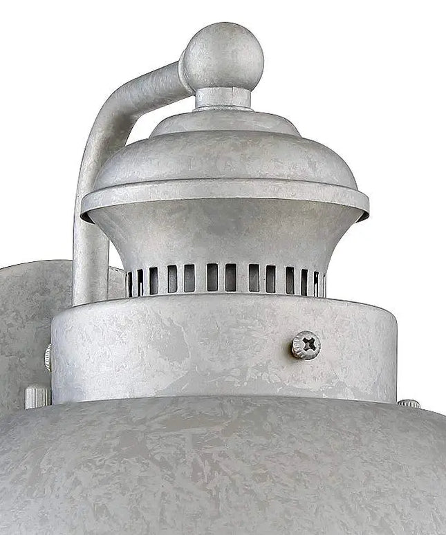 Fordham 8 1/2" High Galvanized LED Wall Sconce Set of 2 Barnes and Ivy