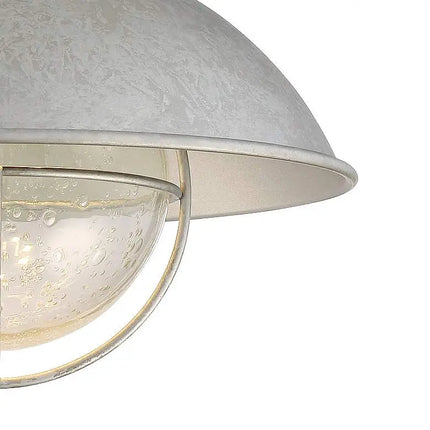 Fordham 8 1/2" High Galvanized LED Wall Sconce Set of 2 Barnes and Ivy