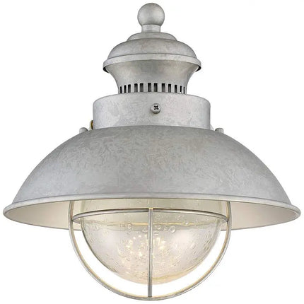 Fordham 8 1/2" High Galvanized LED Wall Sconce Set of 2 Barnes and Ivy