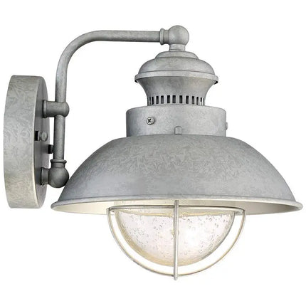 Fordham 8 1/2" High Galvanized LED Wall Sconce Set of 2 Barnes and Ivy