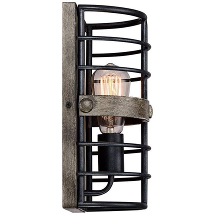 Franklin Iron Lexi 11 1/2" Rustic Bronze Pocket Wall Sconces Set of 2