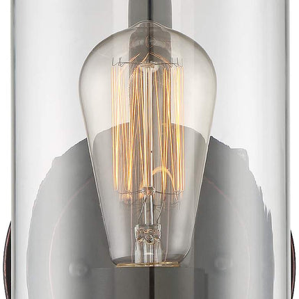 Franklin Iron Works Eagleton 12" High Bronze LED Wall Sconce Set of 2