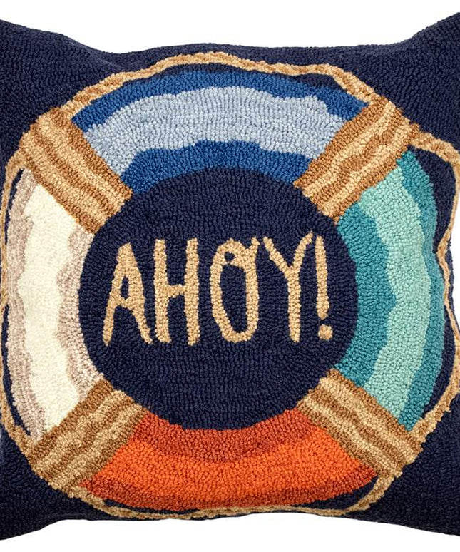 Frontporch Ahoy Multi-Color 18" Square Indoor-Outdoor Pillow