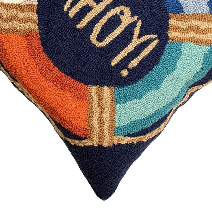 Frontporch Ahoy Multi-Color 18" Square Indoor-Outdoor Pillow