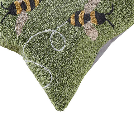 Frontporch Buzzy Bees 18" Square Indoor-Outdoor Pillow Vision