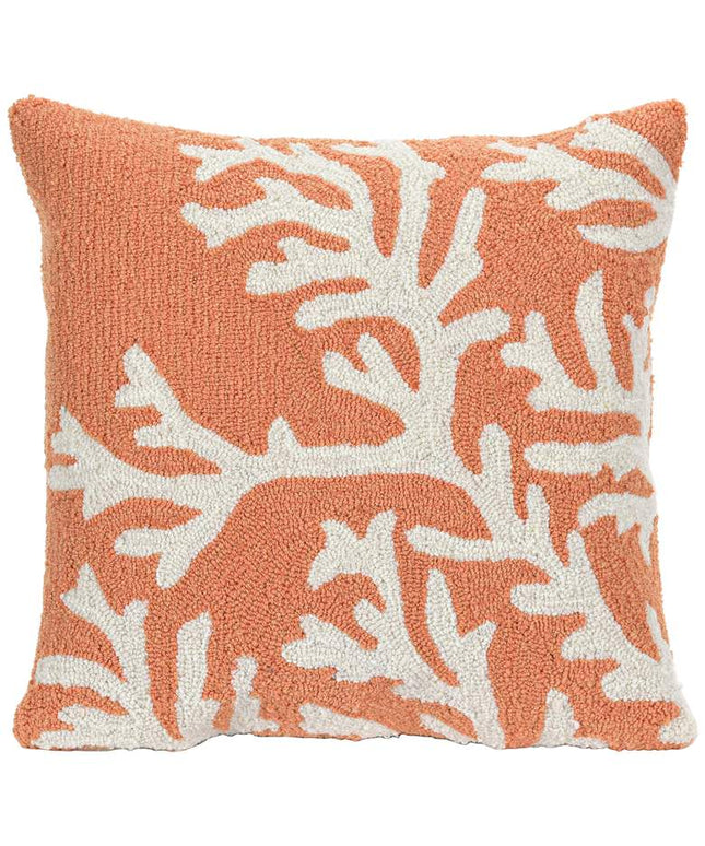 Frontporch Coral 18" Square Throw Indoor-Outdoor Pillow Vision
