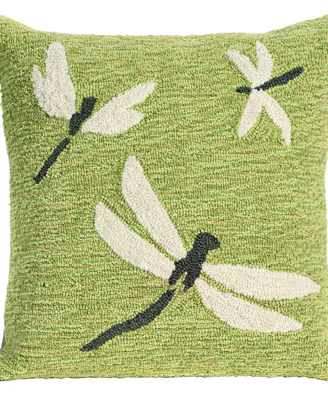 Frontporch Dragonfly Yellow 18" Square Indoor-Outdoor Pillow Vision