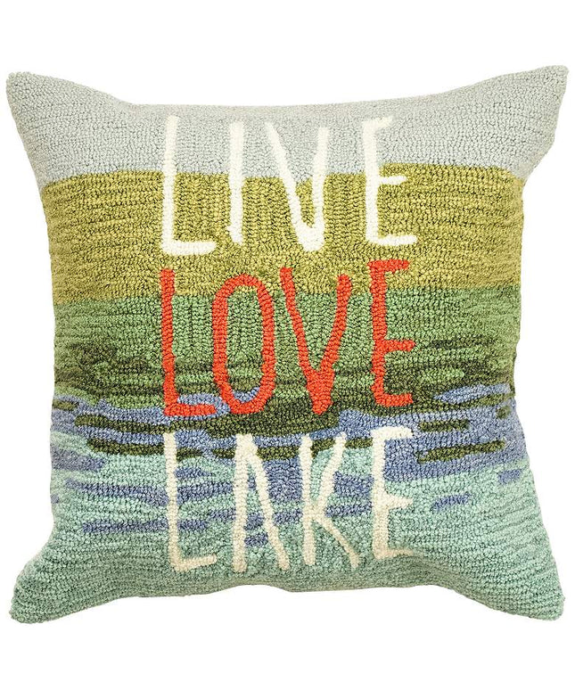 Frontporch Live Love Lake 18" Square Indoor-Outdoor Pillow Vision