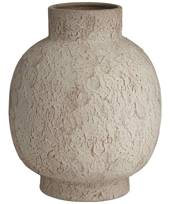 Gavora 9 3/4" High White with Rust Antique Decorative Vase Kensington Hill