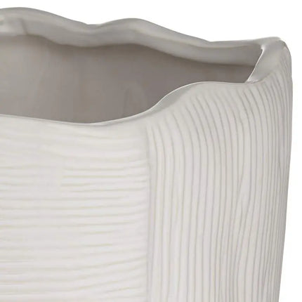 Hansville Matte White 13 1/2" High Decorative Vase Studio 55D