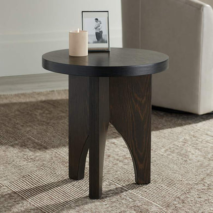 Hendrik 18 3/4" Wide Dark Wood Side Table