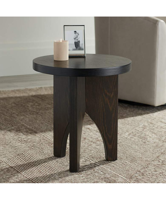 Hendrik 18 3/4" Wide Dark Wood Side Table