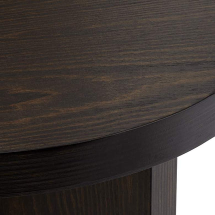 Hendrik 18 3/4" Wide Dark Wood Side Table