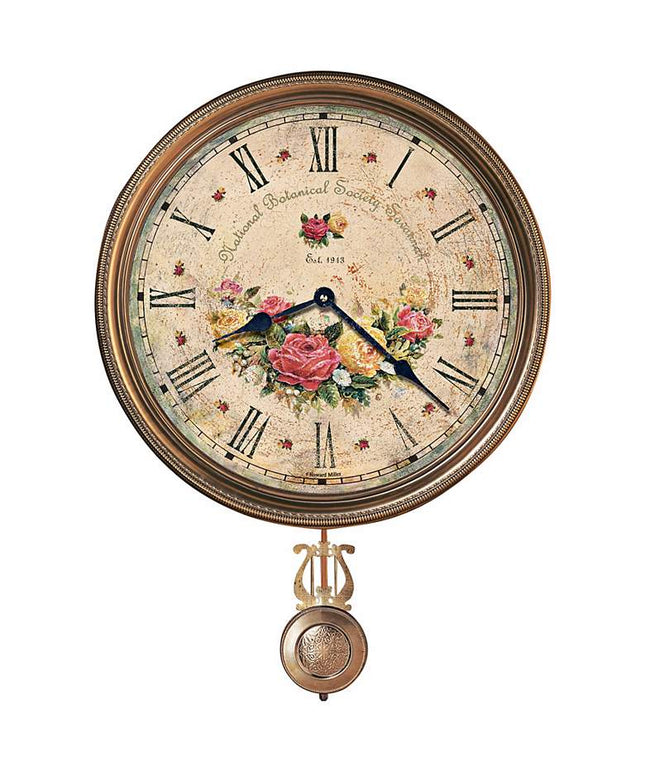 Howard Miller Savannah 21" High Botanical VII Wall Clock