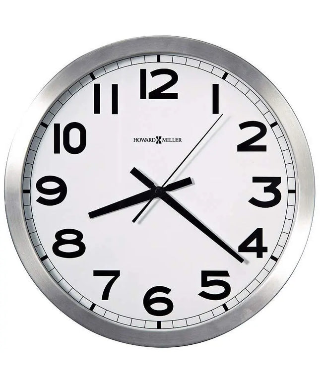 Howard Miller Spokane 15 3/4" Wide Aluminum Wall Clock