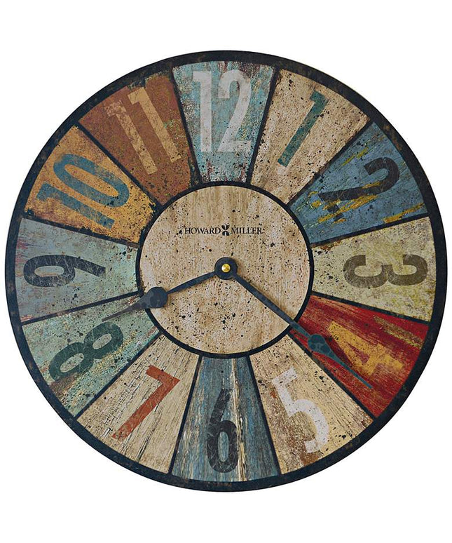 Howard Miller Sylvan II Aged Multicolor 13" Round Wall Clock