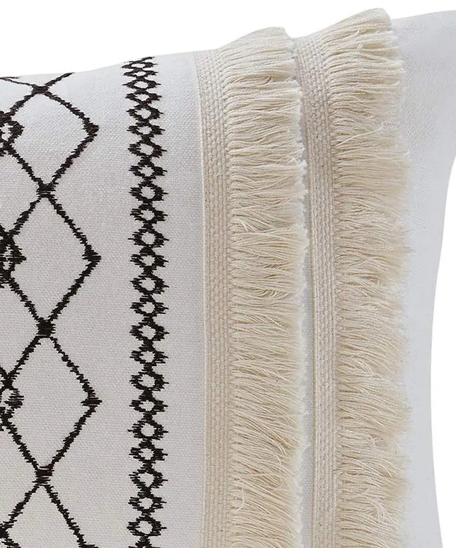 INK + IVY Bea Cotton Embroidered 20"x12" Oblong Pillow Vision