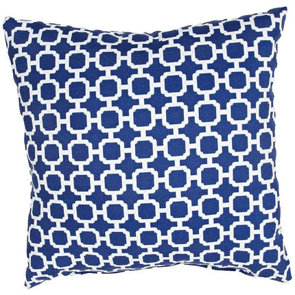 Jaipur Veranda Chain Blue 18" Indoor-Outdoor Pillow Vision