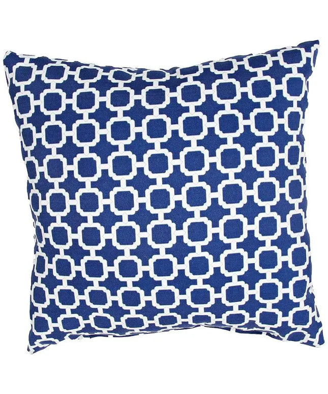 Jaipur Veranda Chain Blue 18" Indoor-Outdoor Pillow Vision