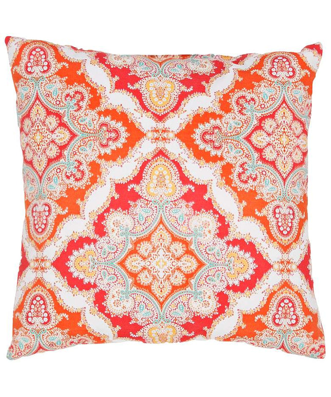 Jaipur Veranda Tribal Tile Red 18" Square Decorative Pillow Vision