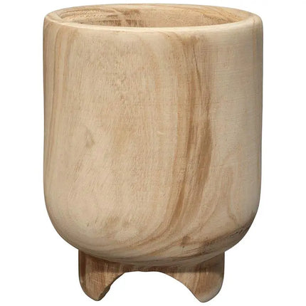 Jamie Young Canyon 12" High Brown Natural Wood Vase Jamie Young Company