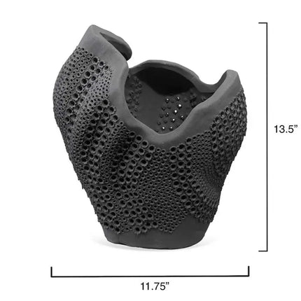 Jamie Young Eclipse 13 1/2" High Matte Black Decorative Vase Jamie Young Company