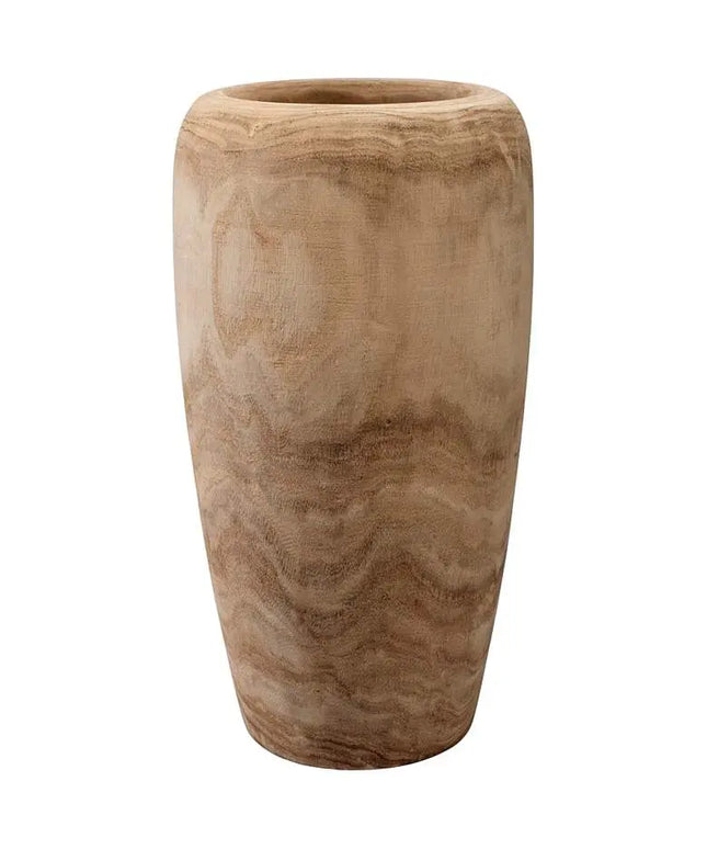Jamie Young Ojai 17" High Natural Wooden Decorative Vase Jamie Young Company
