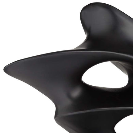 Janet 14 1/2" Wide Black Abstract Sculpture