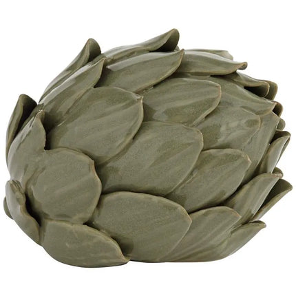 Layered 5" Wide Matte Green Decorative Artichoke Sculpture Vienna Full Spectrum