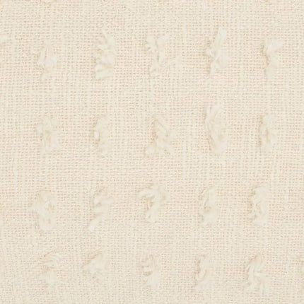 Life Styles Cream Cut Fray Texture 20"x14" Throw Pillow Vision