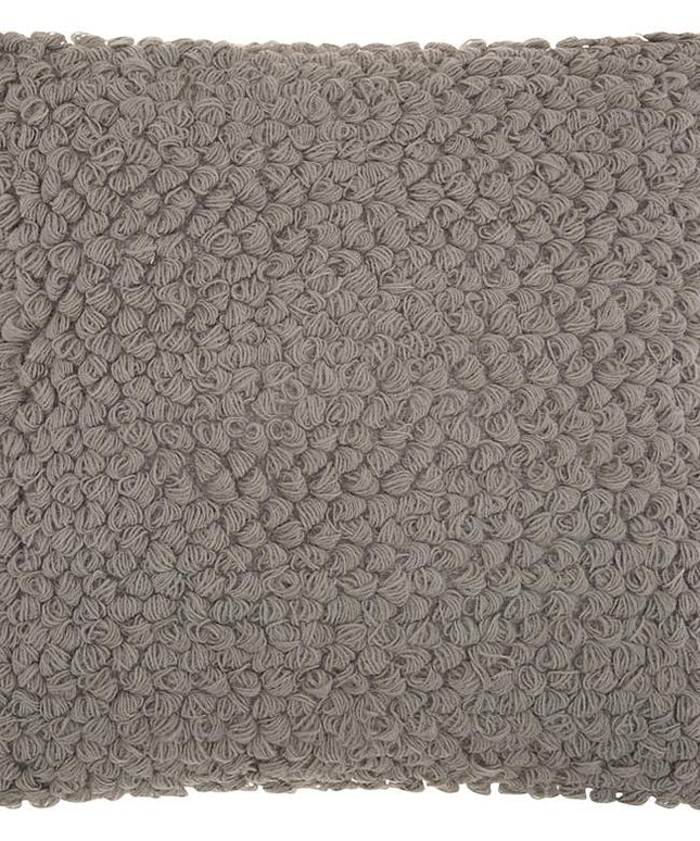 Life Styles Gray Thin Group Loops 20" Square Throw Pillow Vision