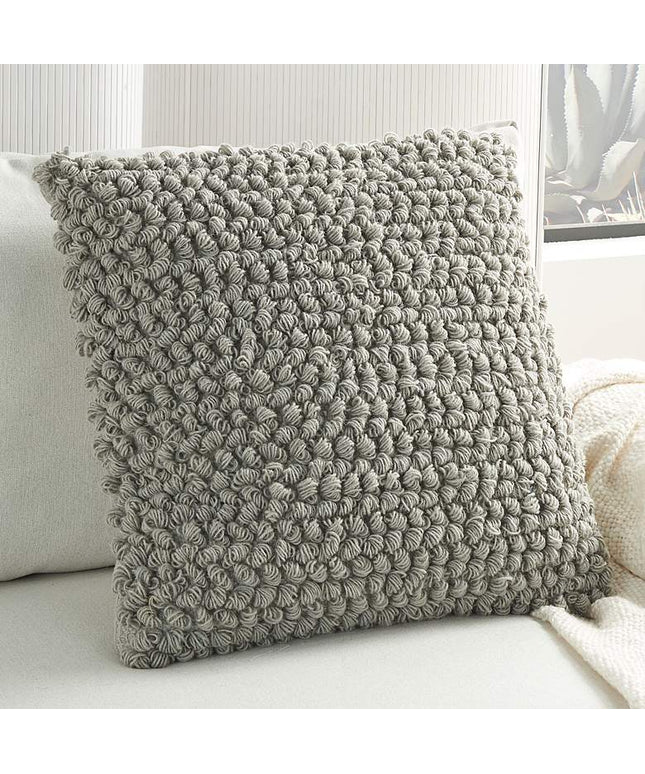 Life Styles Gray Thin Group Loops 20" Square Throw Pillow Vision