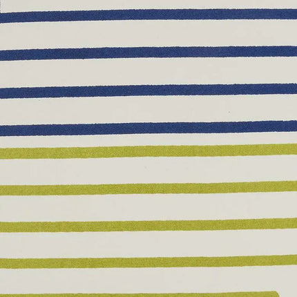 Life Styles Lime Blue Lines 18" Square Throw Pillow Vision