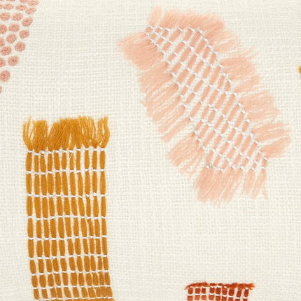 Life Styles Multi-Color Woven Patches 20" x 12" Throw Pillow Vision