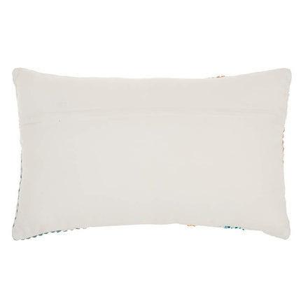 Life Styles Multi-Color Woven Patches 20" x 12" Throw Pillow Vision