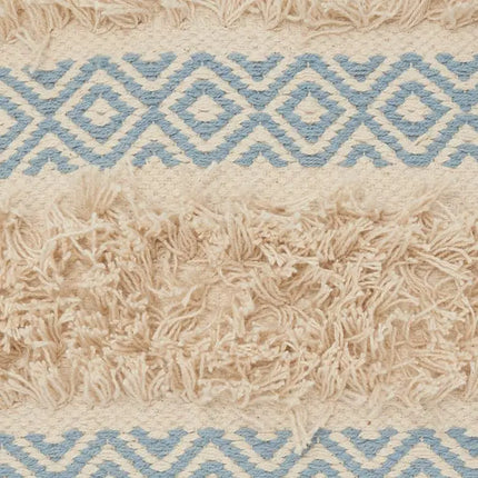 Life Styles Ocean Brown Diamond 18" Square Throw Pillow Vision